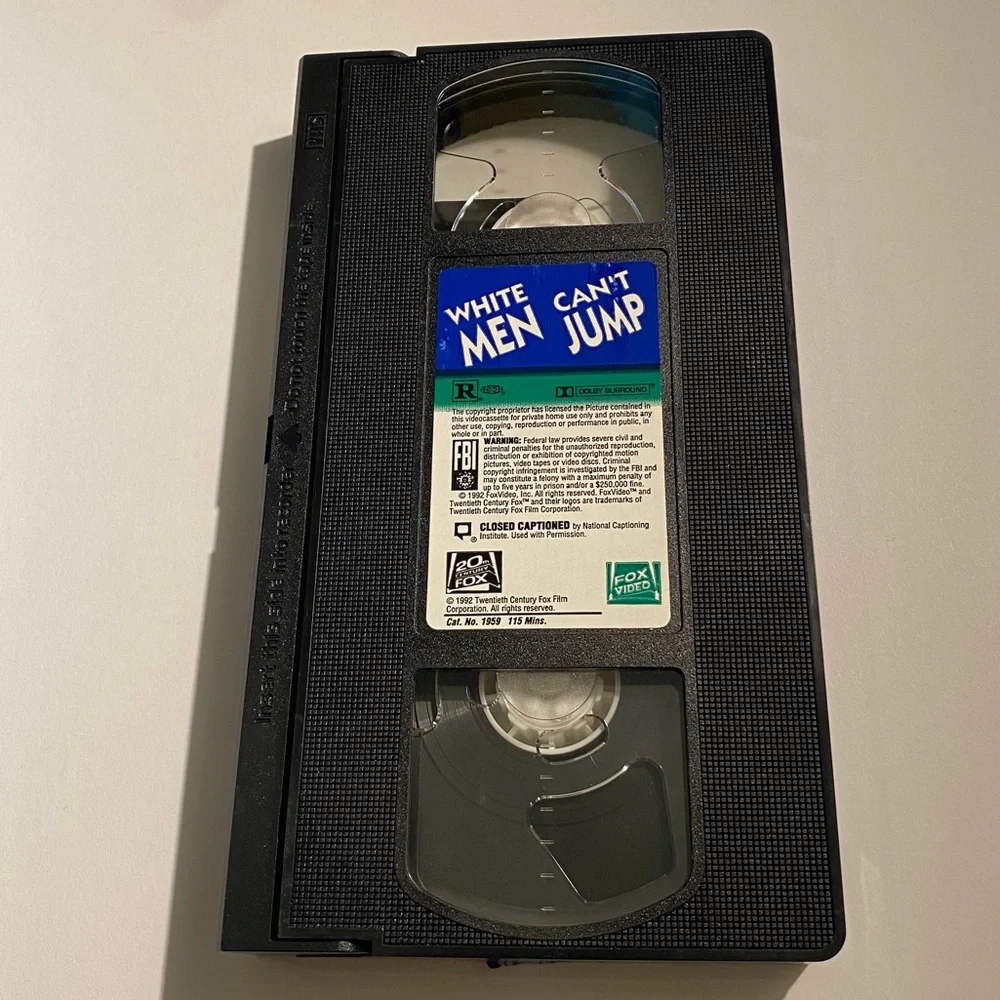 📼 (VHS, 1992) White Men Cant Jump 20th Century Fox Premiere Series